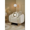 Barnaby Fauteuil  - Ivoire Chenille-view5