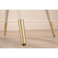 (ID:37412-37413 ) Set of 2 Bellucci Dining Chairs- LJ-2015 - Chalk - Brass Ferrules-view6