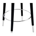 (ID:37292) Bellucci Counter stool-J-1178- Black Shiny Silver-view5