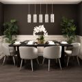 Bellucci Dining Chair - Dove Grey - Silver Caps-view2