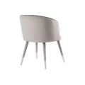 Bellucci Dining Chair - Dove Grey - Silver Caps-view3