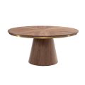 Brewster 6-8 Seat Walnut Dining Table and 6 Mason Chalk Chairs -view2