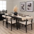 Capri Black Extending Dining Table -view2