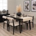 Capri Black Extending Dining Table -view3