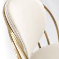 (ID:37096) Cascade LC-135 Occasional Swivel Chair -  - Dove Grey - Brass-view3