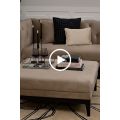Claremont Fußhocker – Taupe-view4