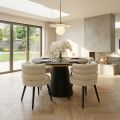 Brewster 4-6 Seat Dining Table and 4 Cooper Dining Chairs-view1