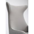 Delta Fauteuil, détails argent brossé - Gris colombe -view5