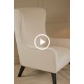 Dorchester Lounge Armchair, Chalk-view2