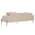 Duke Three Seat Sofa – Limestone-view4