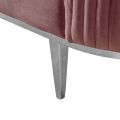 Ella 2-Sitzer Sofa - Chrom Basis - Zartrosa-view4