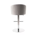 Ella Tabouret de bar, piétement argent - Gris colombe -view4