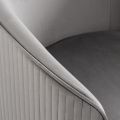 Ella Silla de comedor - Gris Paloma - Base de Plata -view4