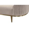 Ella Three Seat Sofa - Chalk - Brass Base-view5