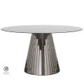 Emmeline Smoked Mirror Dining Table-view1