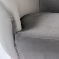 Equinox 6-Sitzer Sofa - Taubengrau  - Basis Chrom-view8