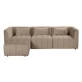 Essen 3-Sitzer Ecksofa - Taupe-view1