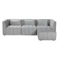 Essen 3-Sitzer Ecksofa - Taubengrau-view2