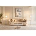 Fairfield 3-Sitzer Sofa – Kreideweiß – Basis Silber-view3