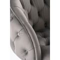 Frankfurt Tabouret de bar, base argent - Gris colombe -view5