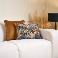 Coussin Carré en velour - Gingembre-view2