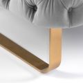 Grosvenor Fauteuil, piétement laiton brossé - Gris colombe-view4