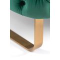 Grosvenor Two Seat Sofa - Bottle Green - Brushed Brass-view7