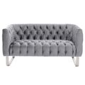 Grosvenor 2-Sitzer Sofa - Taubengrau - Silber-view1