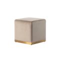 Harper Tabouret, base laiton - Taupe-view1