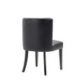 Set van 2 Hatfield Eetkamerstoelen - Zwart Kunst Leer-view6