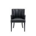 Hatfield - Carver Sessel - Schwarzes Kunstleder     -view2