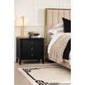 Heidi Black Bedside Table Brass/Silver-view4