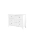Heidi White Chest of Drawers Brass/Silver-view4