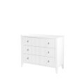 (ID:37424) Heidi (HD-3) Chest of Drawers- White - Brass Handles-view1