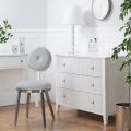 Heidi White Chest of Drawers Brass/Silver-view5
