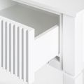 Heidi Set 2 tables de chevet et console -Laiton/Argent -Blanc-view11