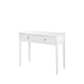 Heidi Set 2 tables de chevet et console -Laiton/Argent -Blanc-view10