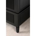 Heidi Black Wardrobe Brass/Silver -view5