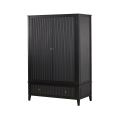 Heidi Black Wardrobe Brass/Silver -view3