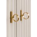 Heidi Kleiderschrank Weiß - Messing/Silber-view5