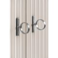 Heidi Kleiderschrank Weiß - Messing/Silber-view6