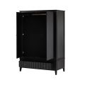 Heidi Black Wardrobe Brass/Silver -view8