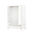 Heidi Kleiderschrank Weiß - Messing/Silber-view8