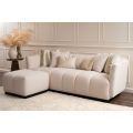 Herbie Three Seat Sofa - Ivory Borg – Black Base -view2