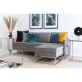 Kenza 3-Sitzer Sofa - Taubengrau - Basis Silber-view2