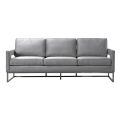 Kenza 3-Sitzer Sofa - Taubengrau - Basis Silber-view1