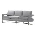 Kenza 3-Sitzer Sofa - Taubengrau - Basis Silber-view3
