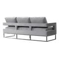 Kenza 3-Sitzer Sofa - Taubengrau - Basis Silber-view4