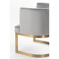 Lasco Dining Chair Dove Grey - Brushed Brass Base-view4