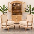Le Brun Limed Oak French Armchair-view2